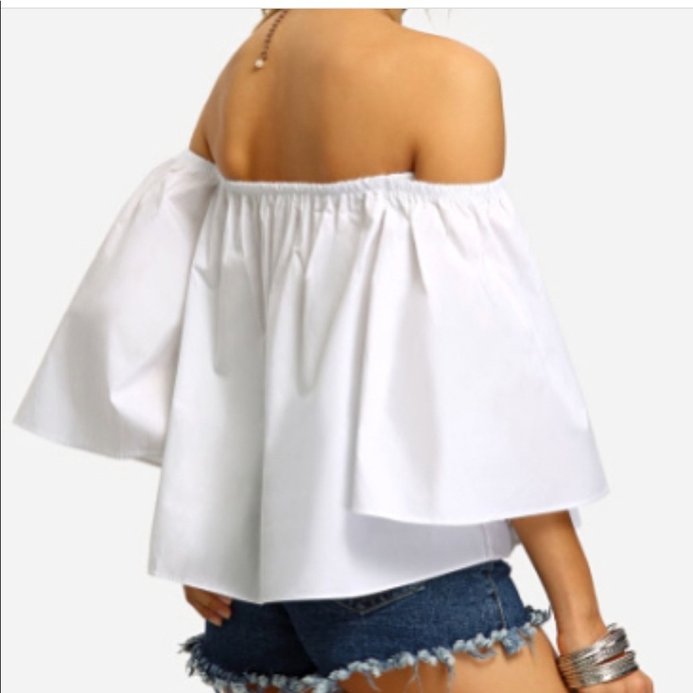 White off shoulder top - Picture 2 of 2